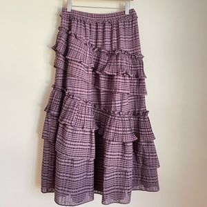 Anthropologie tiered skirt